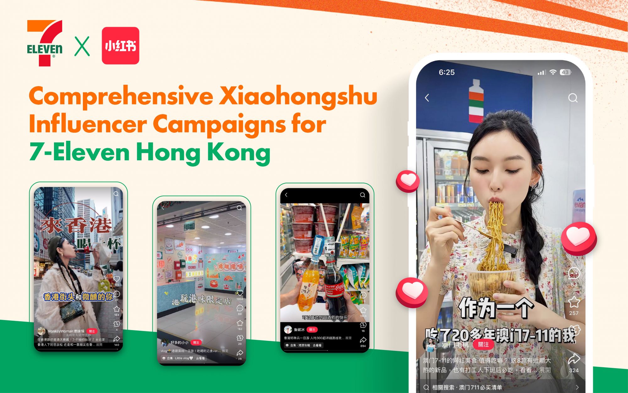 Comprehensive Xiaohongshu Influencer Campaigns for 7-Eleven Hong Kong